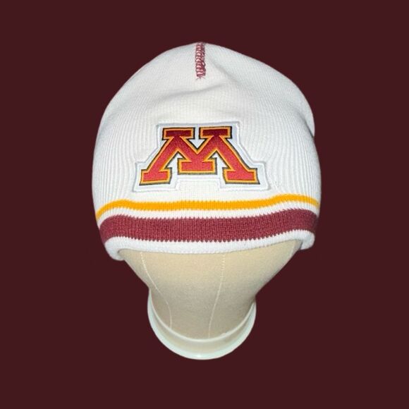 Minnesota Golden Gophers Logo Reversable Gopher Mascot Kniy Beanie Skull Cap - Picture 1 of 5